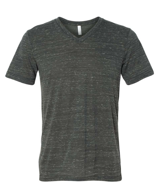 Charcoal Marble V-Neck Bella Canvas blank unisex tee