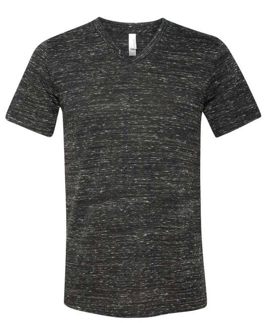 Black Marble V-Neck Bella Canvas blank unisex tee