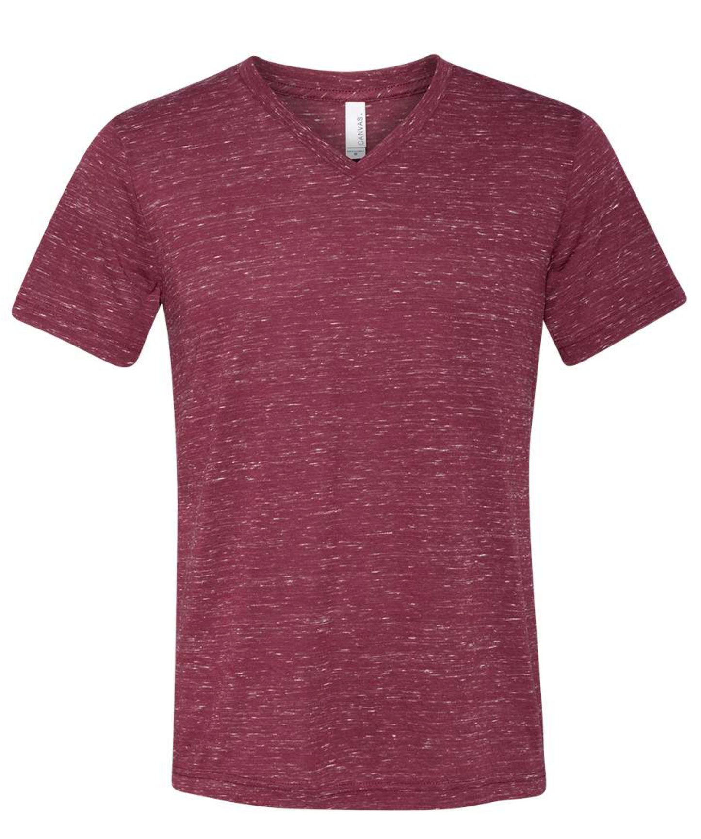 Maroon Marble V-Neck Bella Canvas blank unisex tee